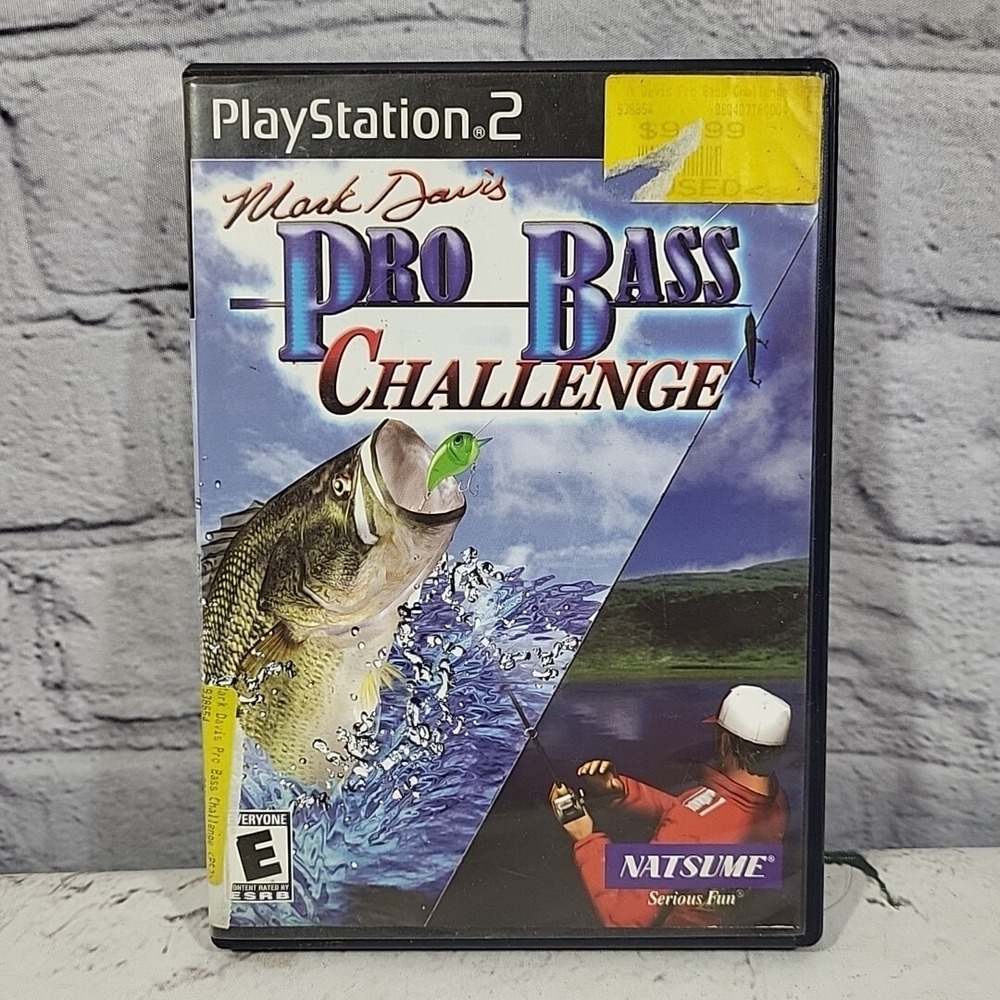 Playstation 2 PS2 Mark Davis Pro Bass Challenge Video Games Cib Complete